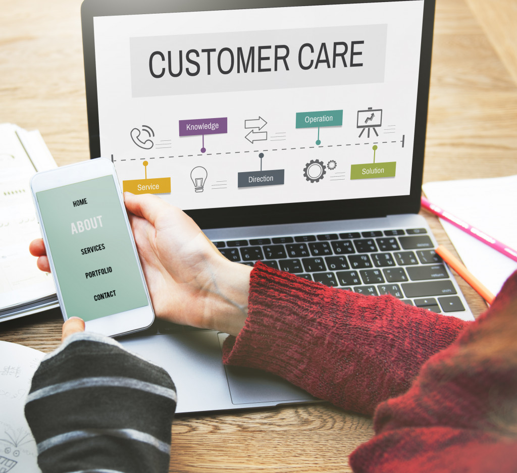 Customer care website