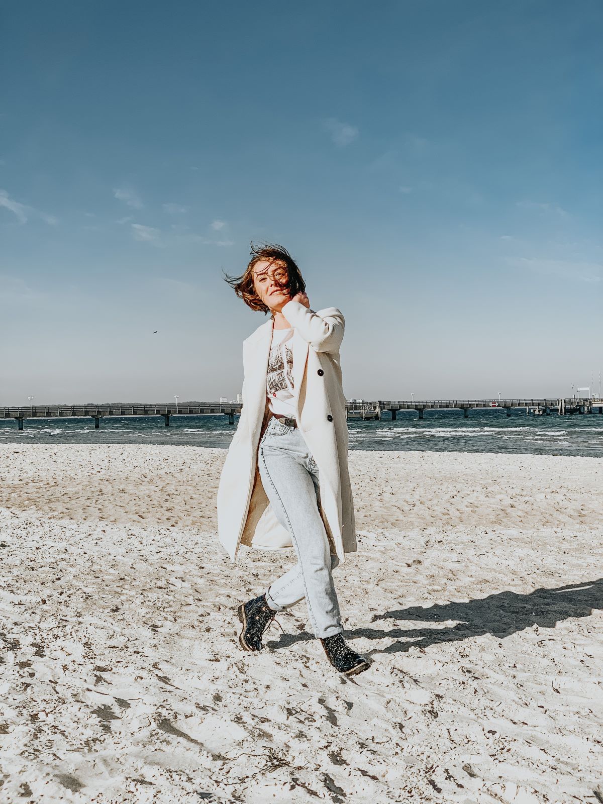 woman at the beach