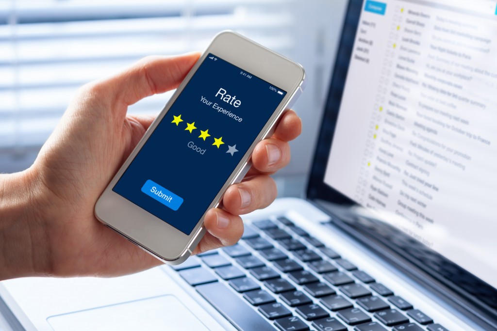 customer rating a business