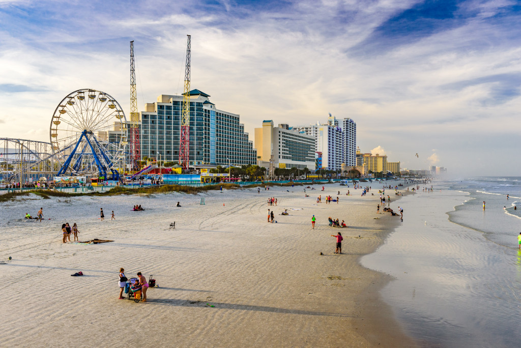 A beautiful beach in Miami