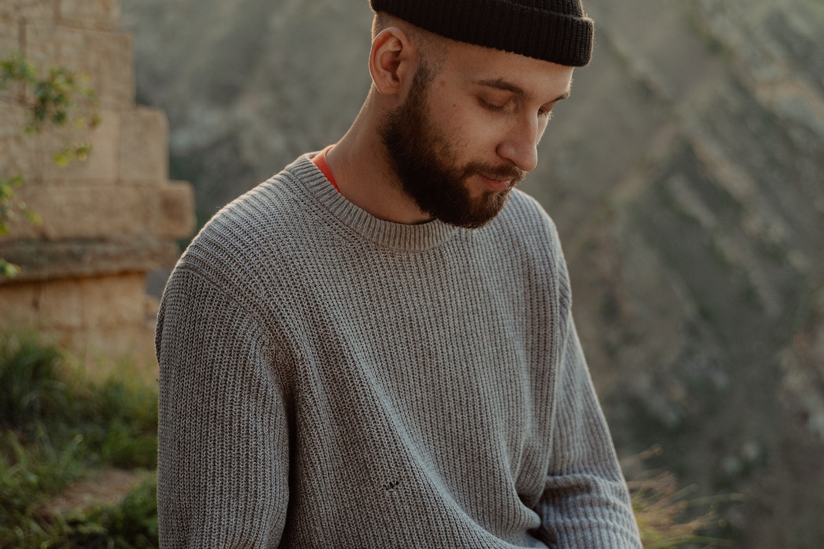 Man In Gray Sweater