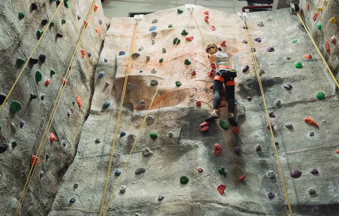 indoor rock climbing